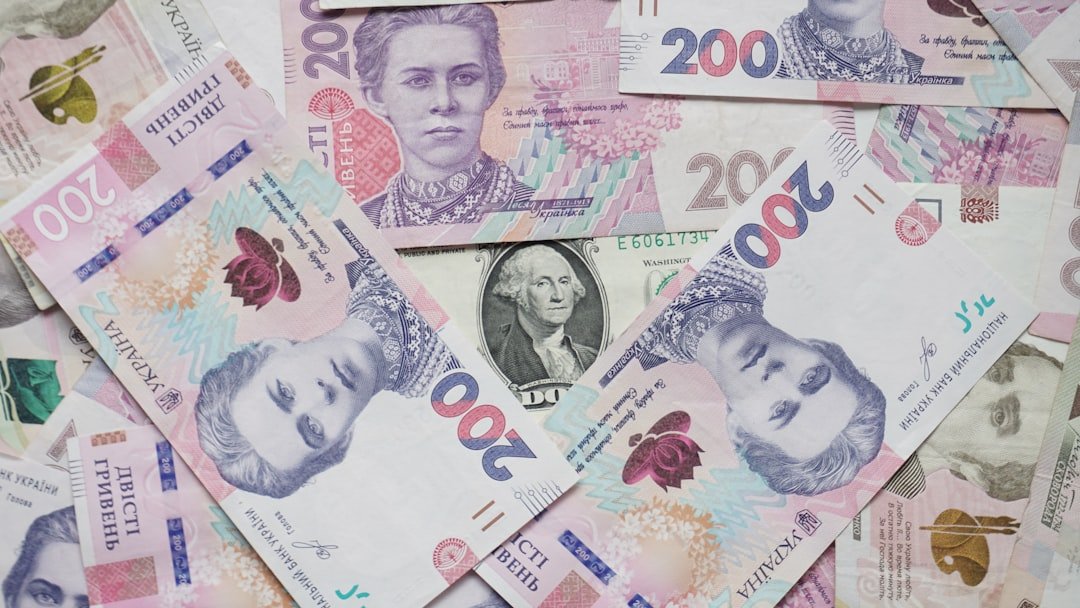 a close-up of some money